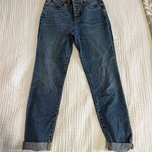 J. Crew Women's Blue Cuffed Jeans